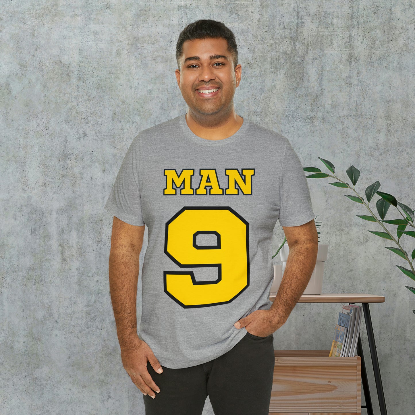 Match Made in Love: Man 9 - Sports-inspired Men's Tee, Winning Together