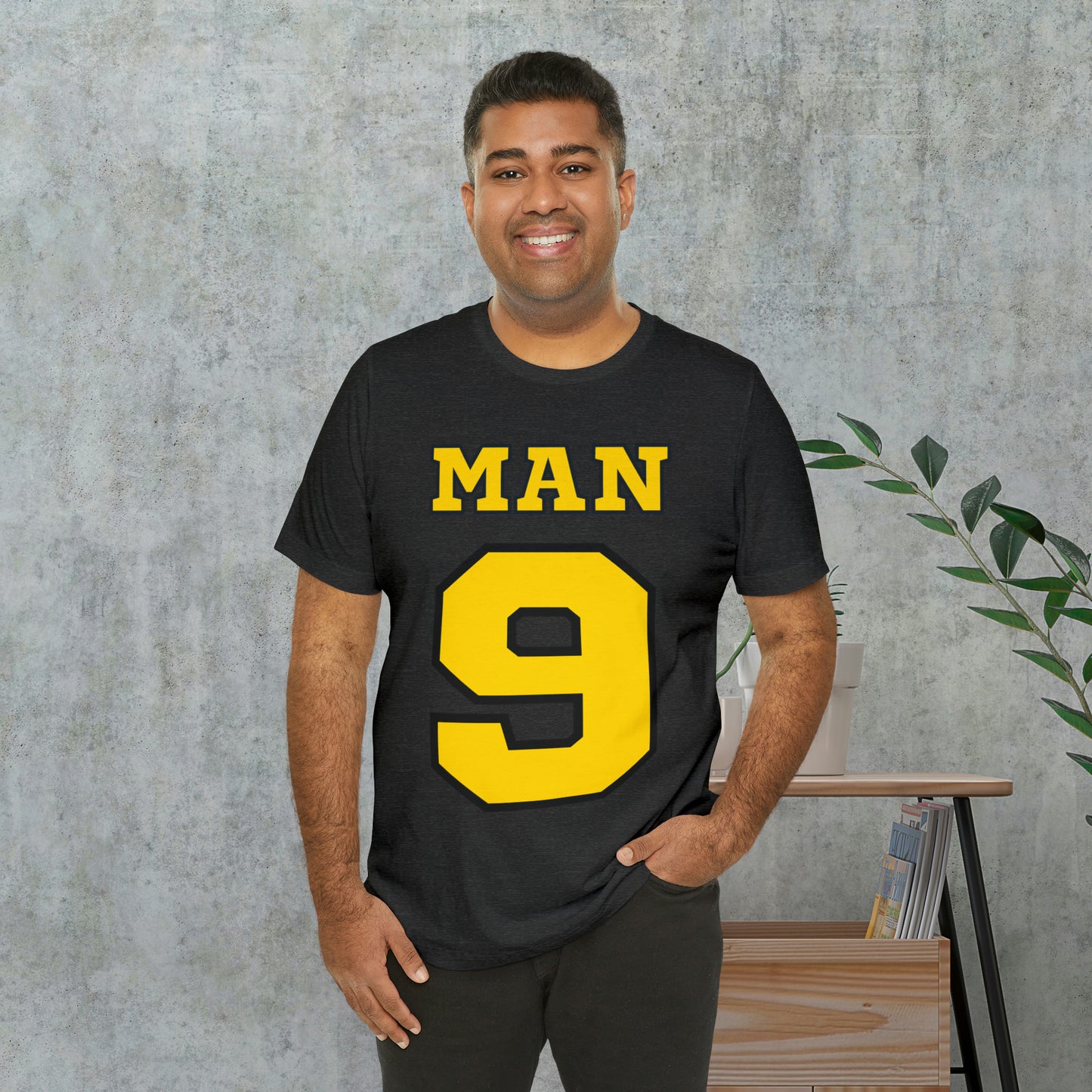 Match Made in Love: Man 9 - Sports-inspired Men's Tee, Winning Together