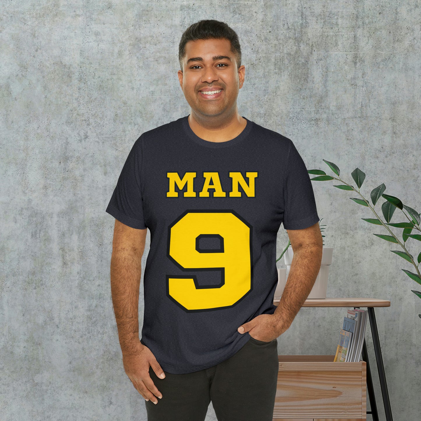 Match Made in Love: Man 9 - Sports-inspired Men's Tee, Winning Together