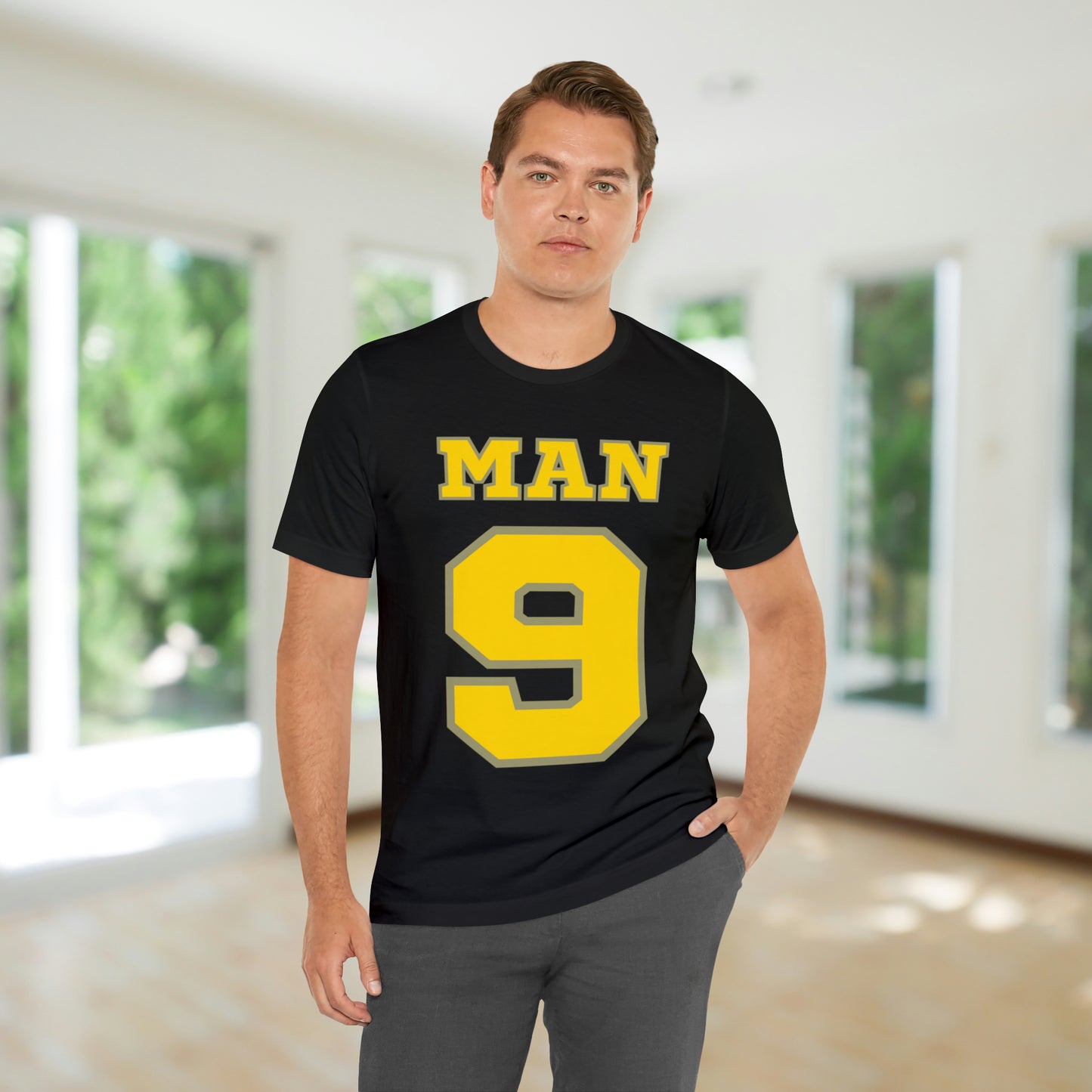 Match Made in Love: Man 9 - Sports-inspired Men's Tee, Winning Together