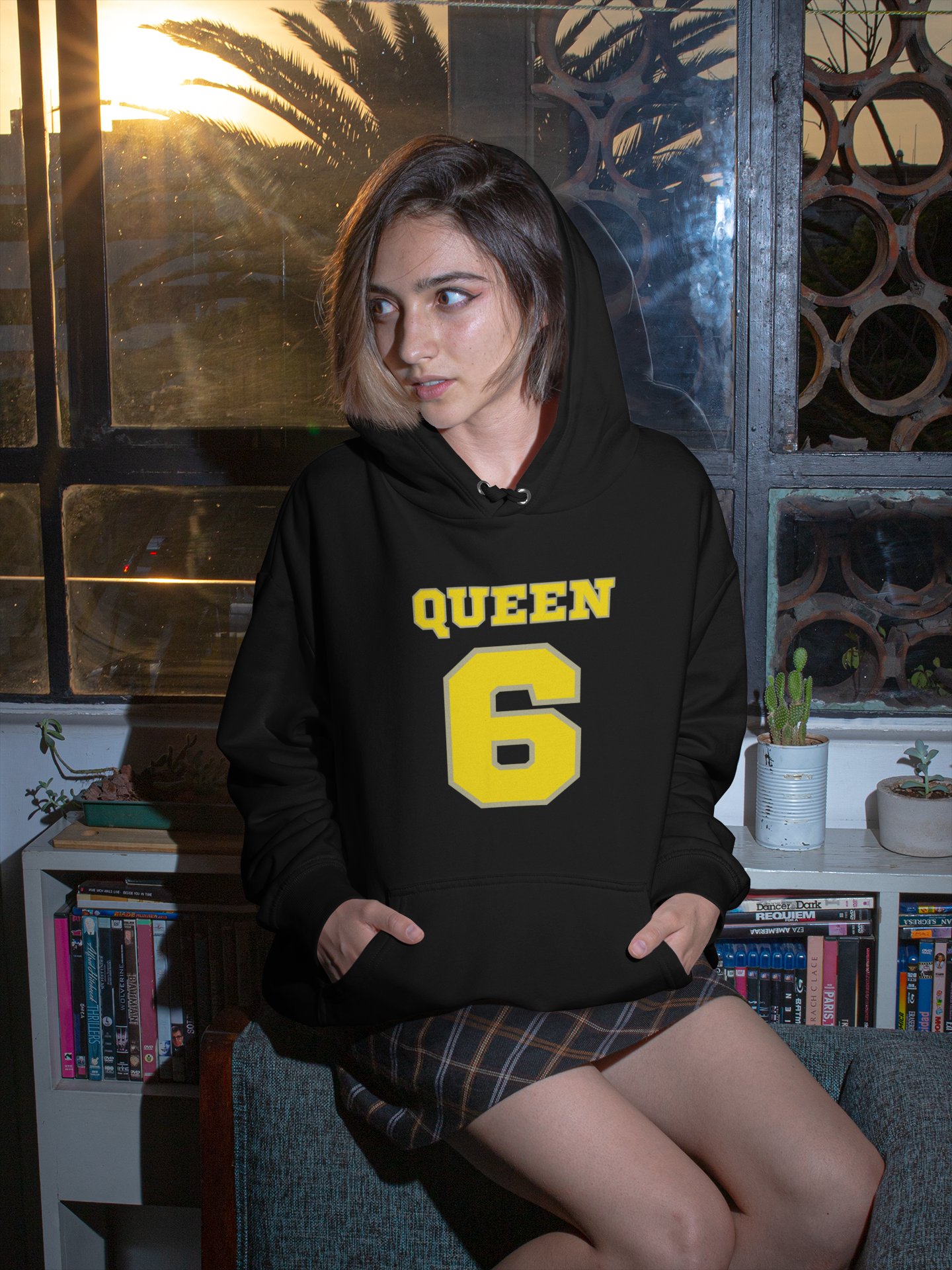 Black Queen Hoodie - Match Made in Love: 69 Sports-style