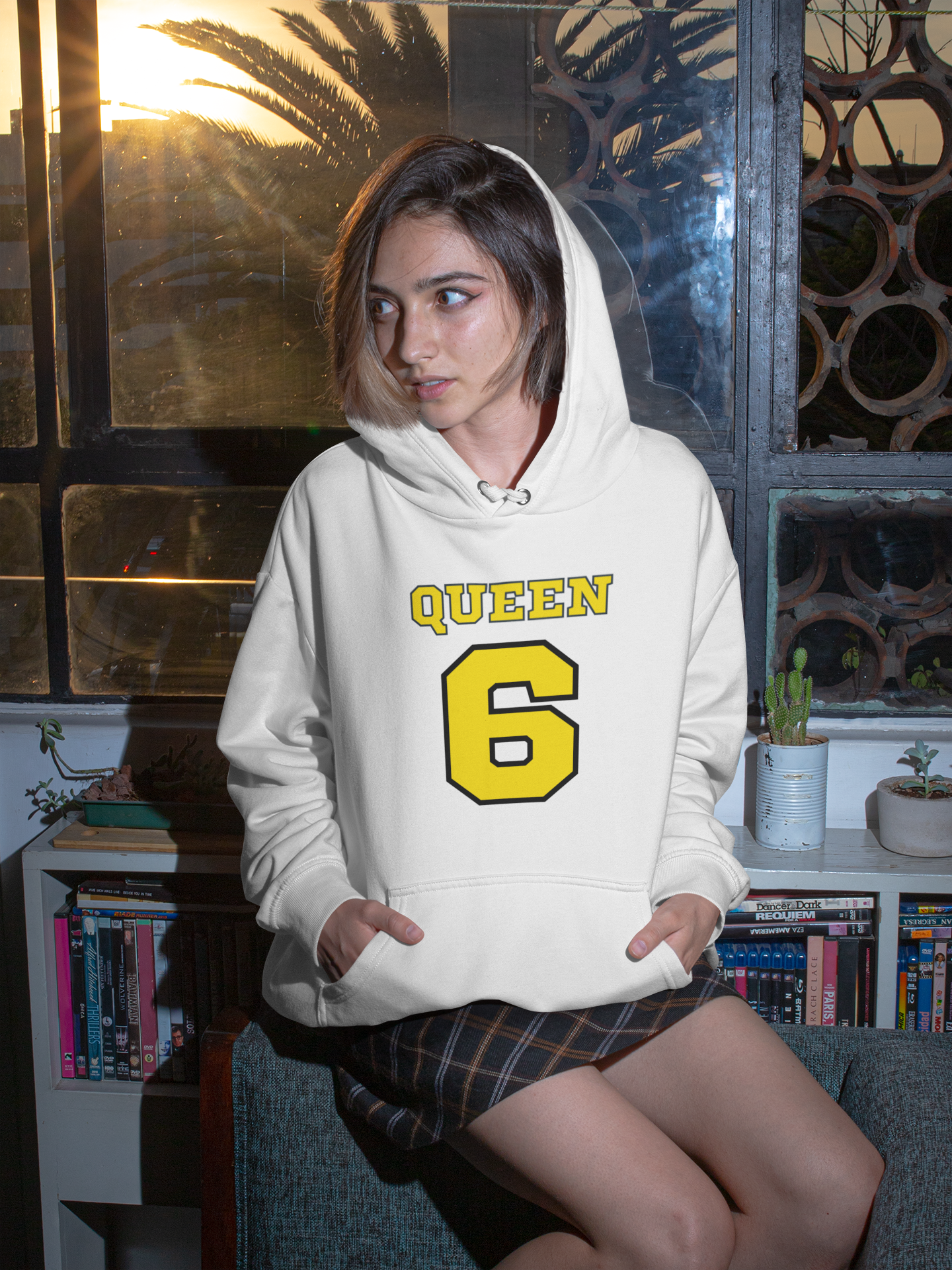 White Queen Hoodie - Match Made in Love: 69 Sports-style