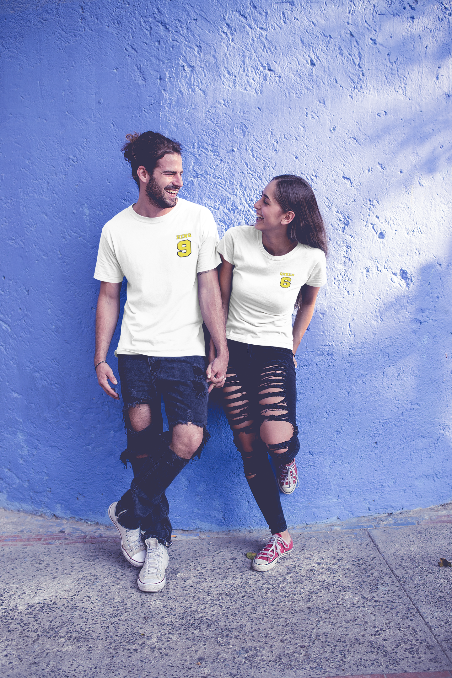 King and Queen Shirts - Match Made in Love 69 Sports-style Pocket and Back Print