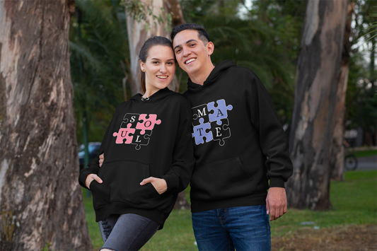 Soul Mate Puzzle - Matching Couple Hoodies