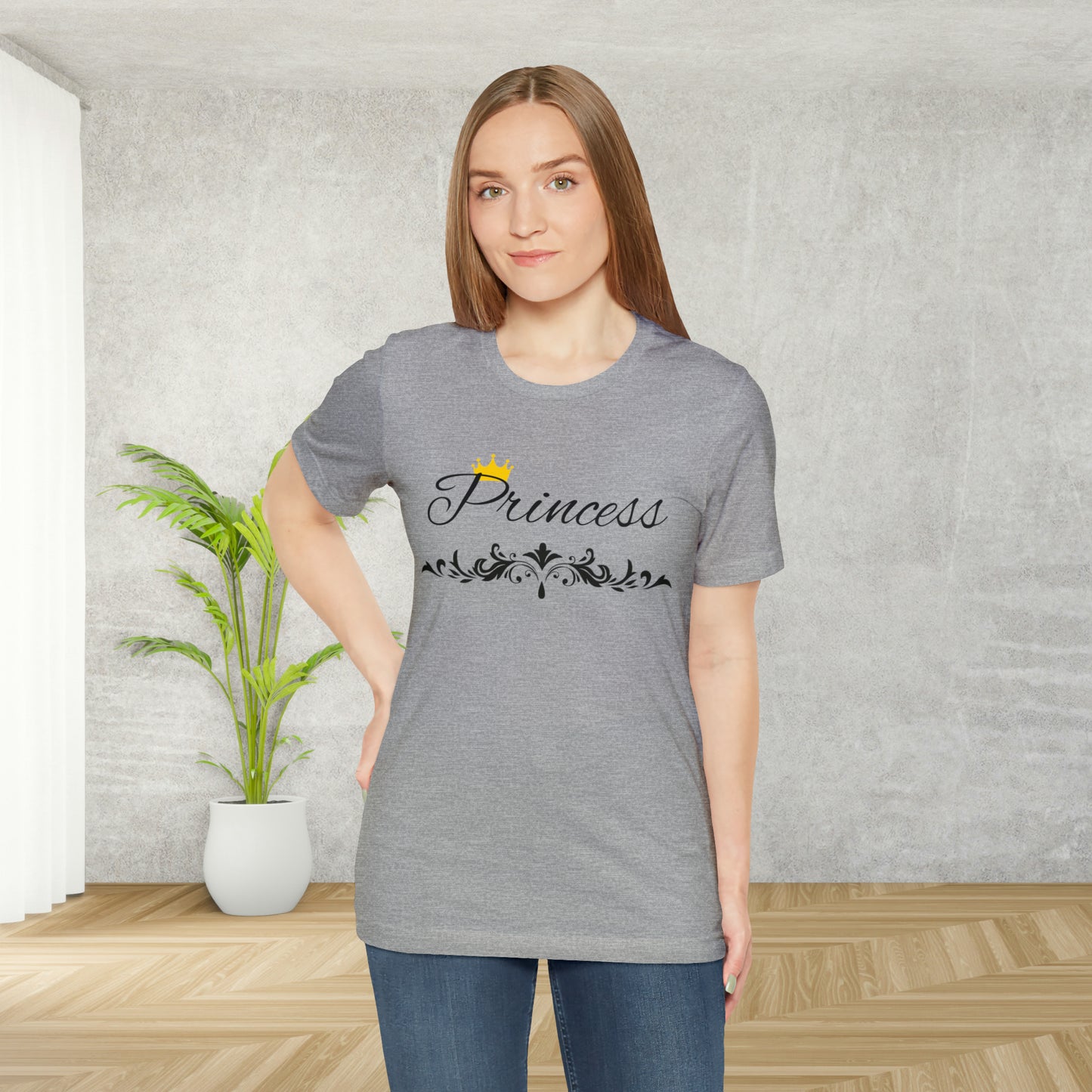 Crowned Princess T-Shirt - Hand-Written Typography