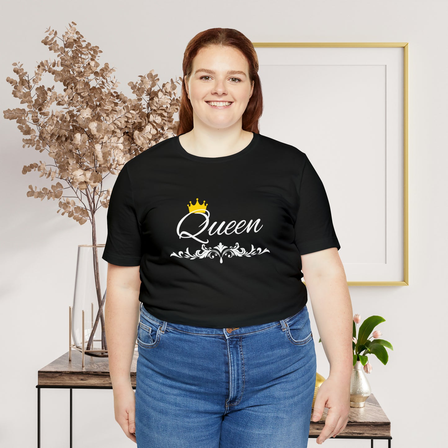 Crowned Queen T-Shirt - Hand-Written Typography