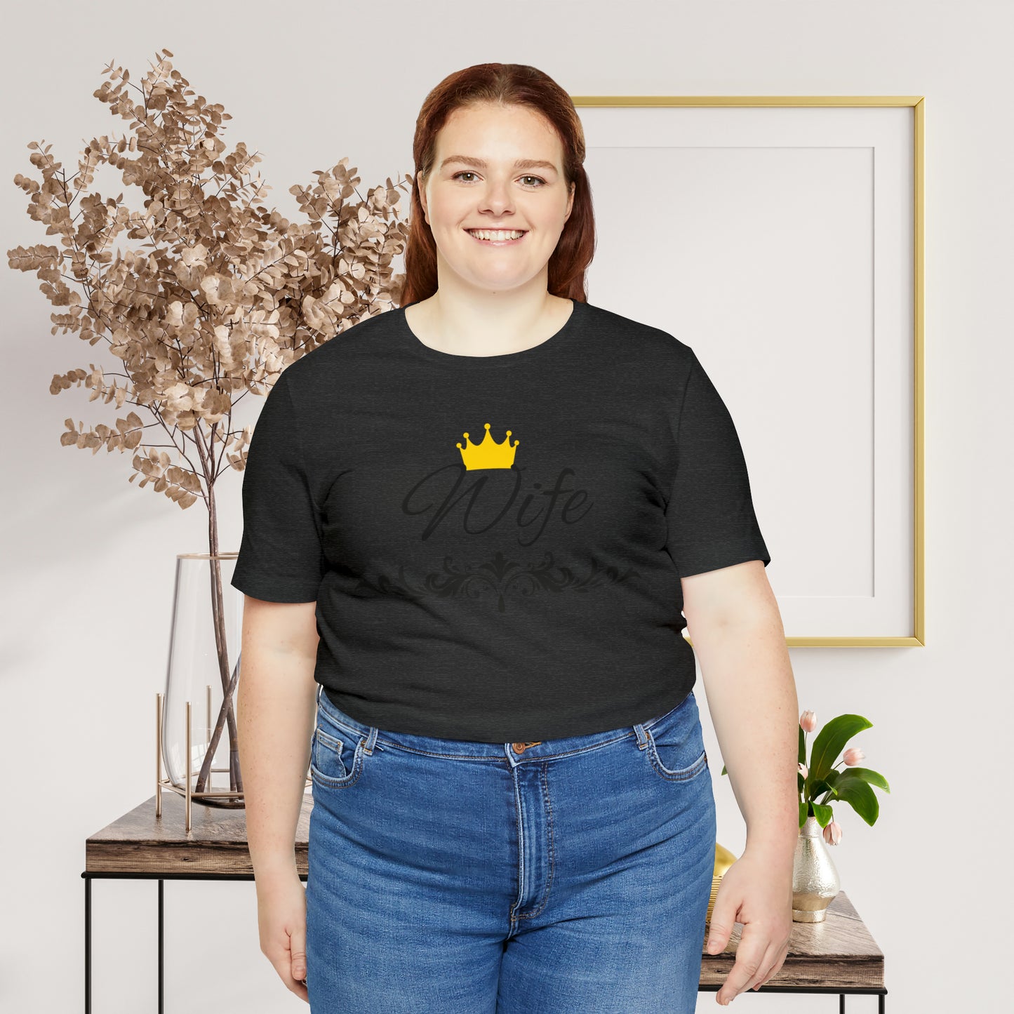 Crowned Wife T-Shirt - Hand-Written Typography