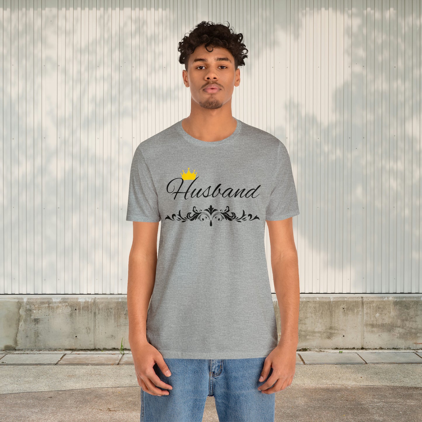 Crowned Husband T-Shirt - Hand-Written Typography