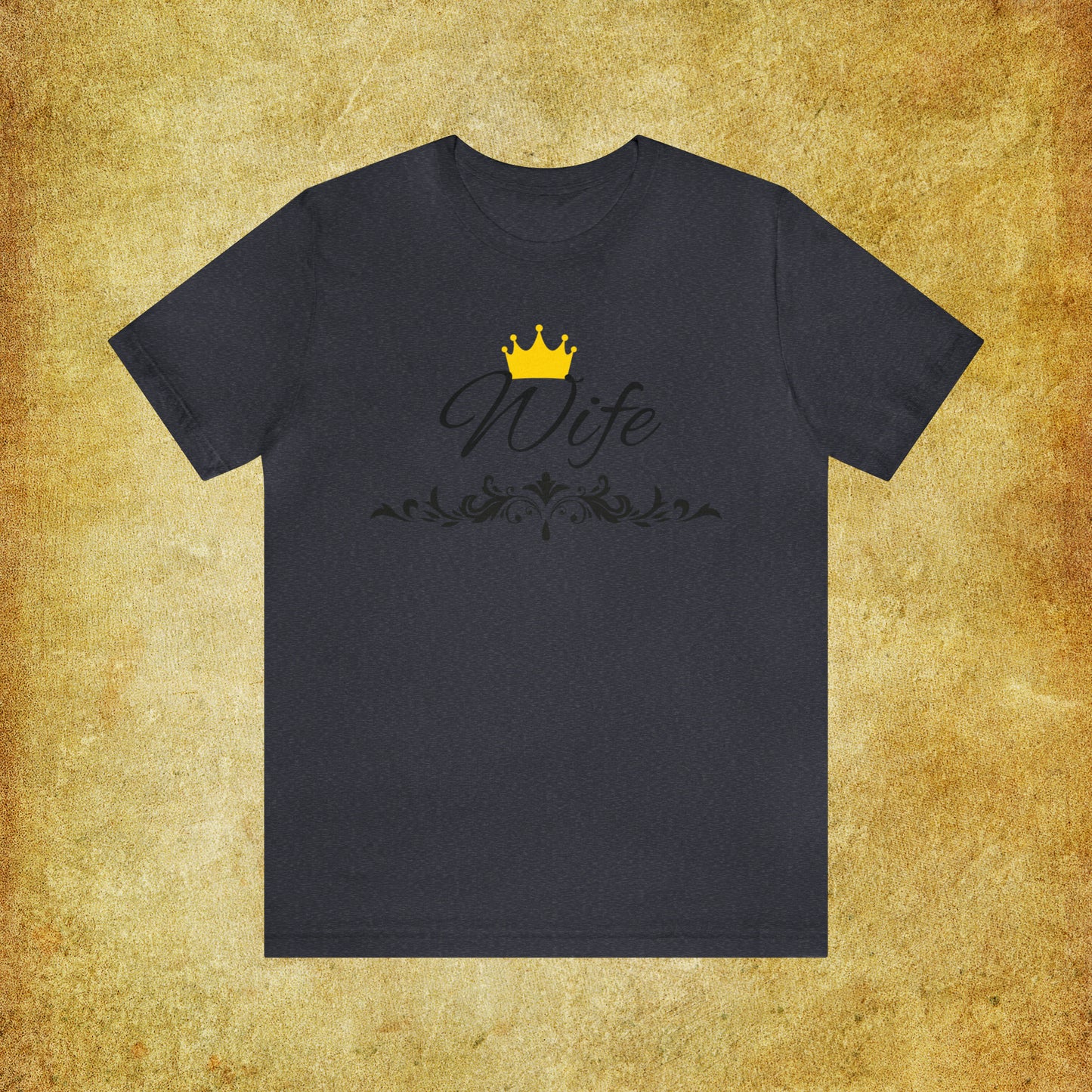 Crowned Wife T-Shirt - Hand-Written Typography