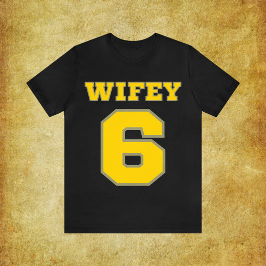 Match Made in Love:  Wifey 6 - Sports-inspired Women's Tee, Winning Together