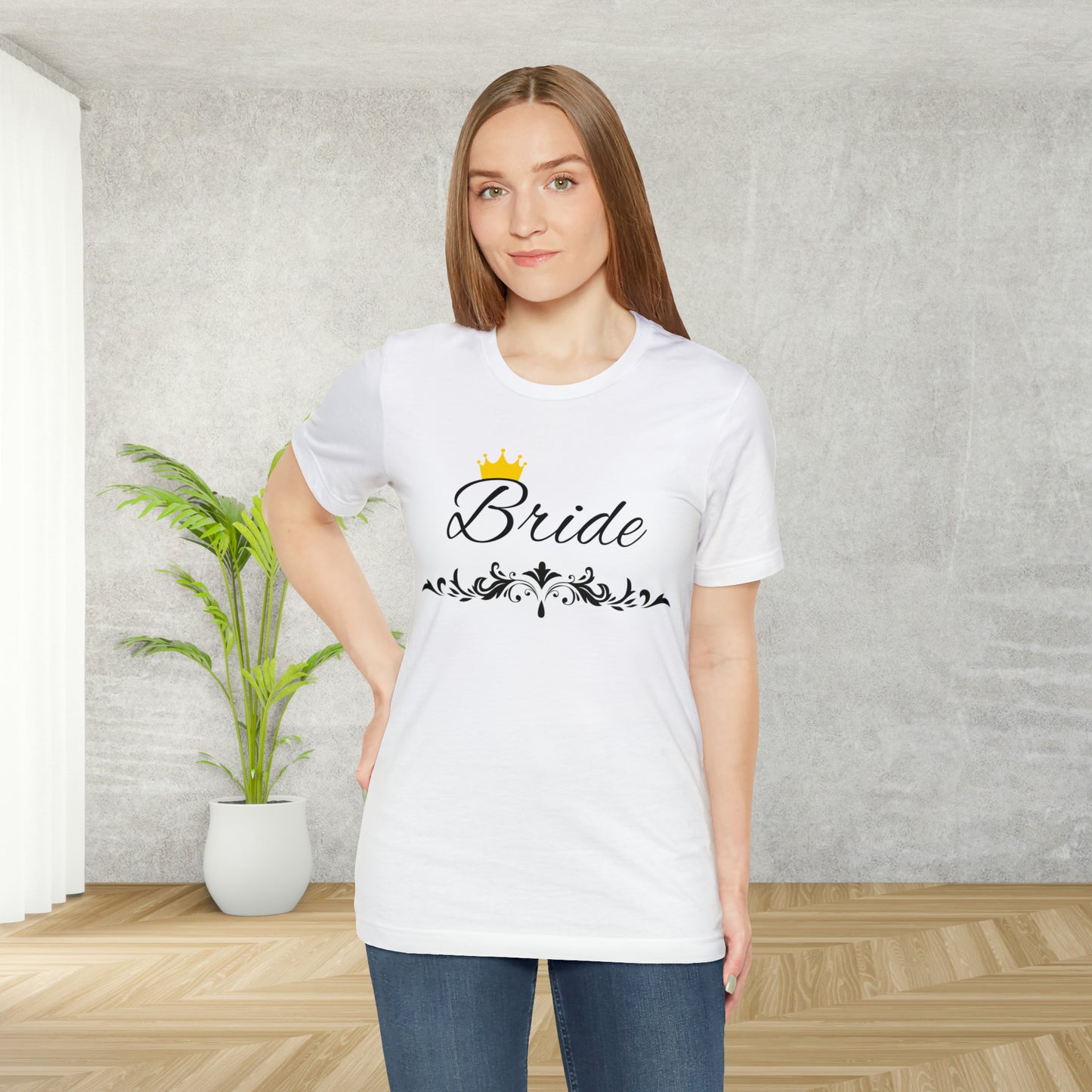 Crowned Bride T-Shirt - Hand-Written Typography