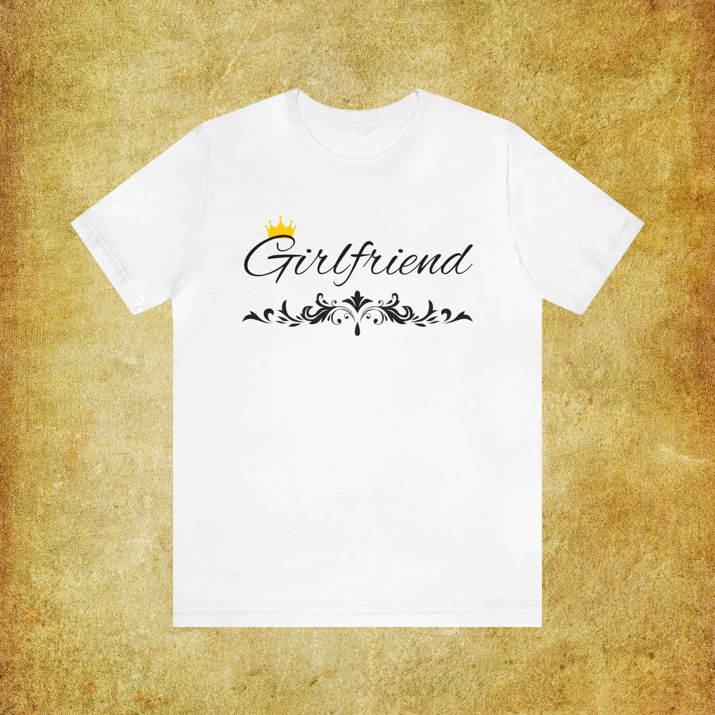 Crowned Girlfriend T-Shirt - Hand-Written Typography