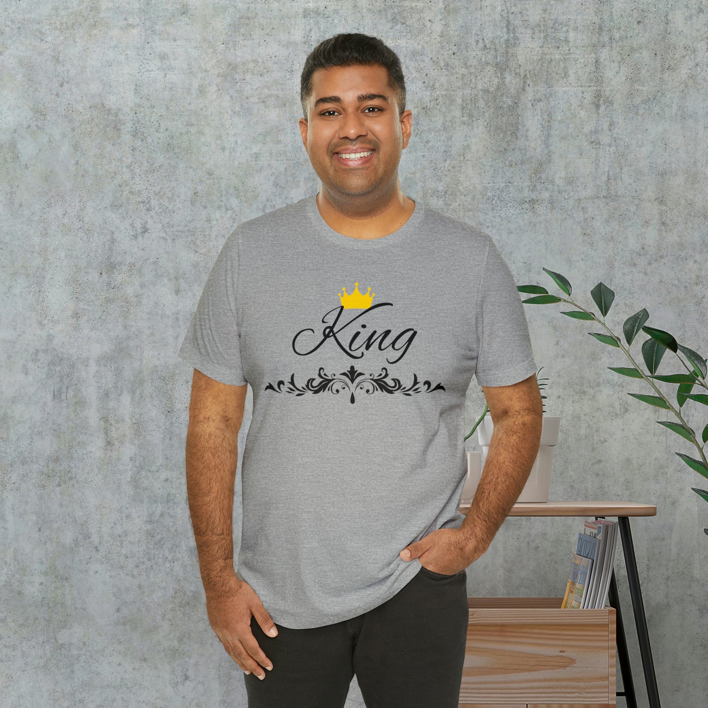 Crowned King T-Shirt - Hand-Written Typography