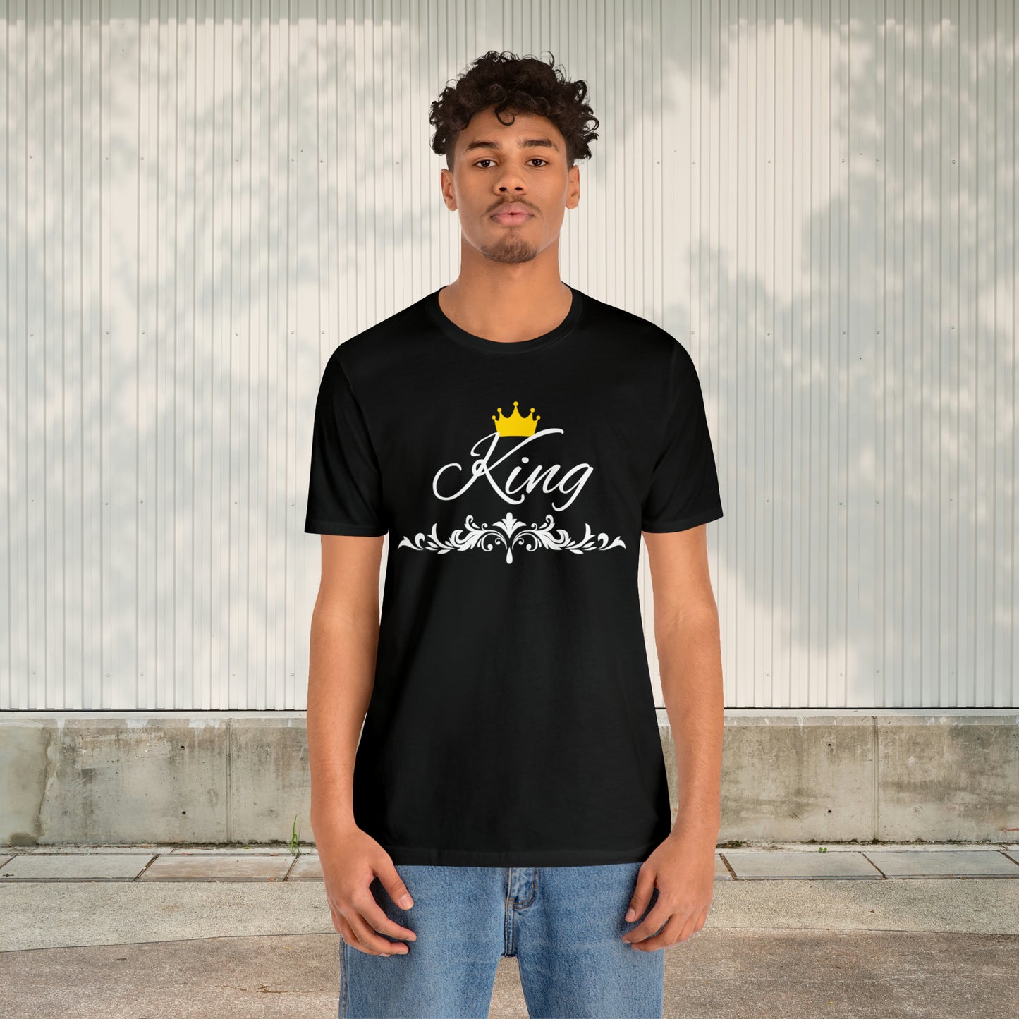 Crowned King T-Shirt - Hand-Written Typography