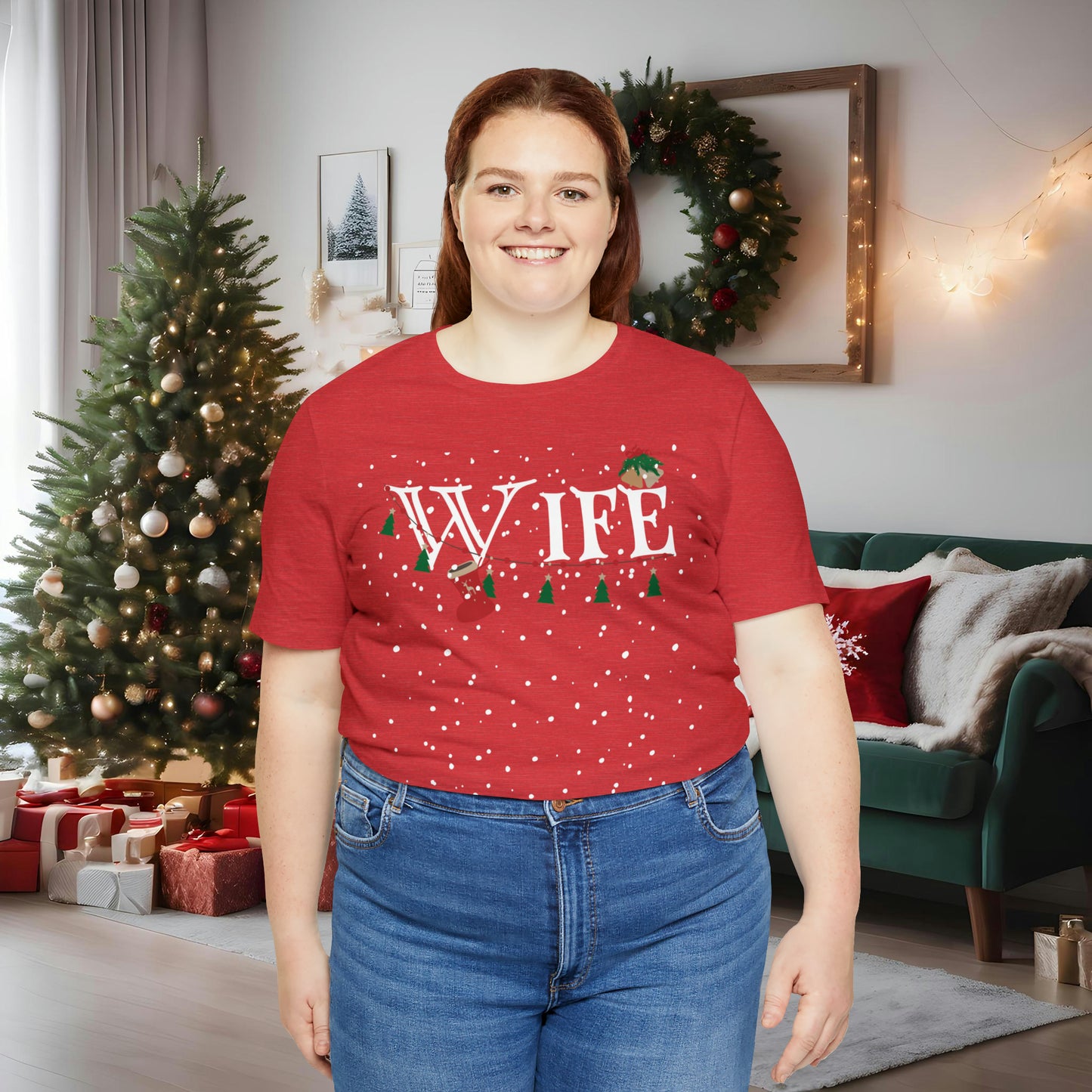 Wife Shirt - Christmas Decor under Snowfall