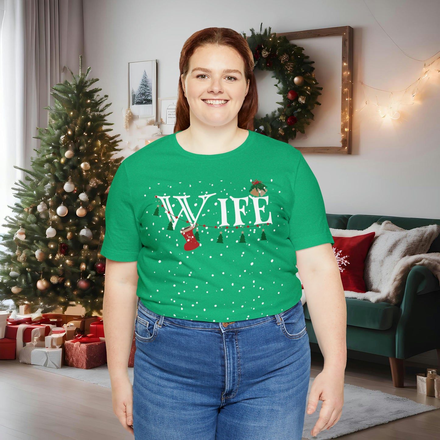 Wife Shirt - Christmas Decor under Snowfall