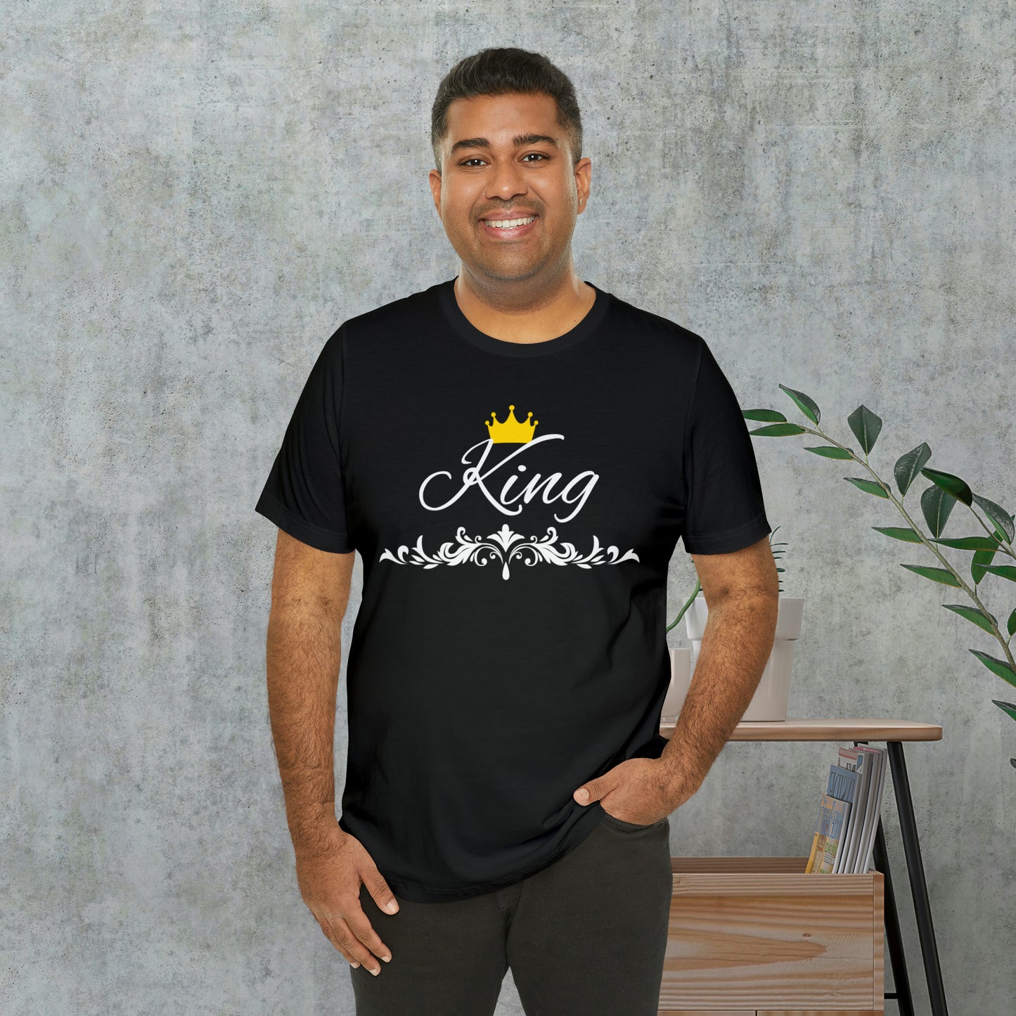 Crowned King T-Shirt - Hand-Written Typography