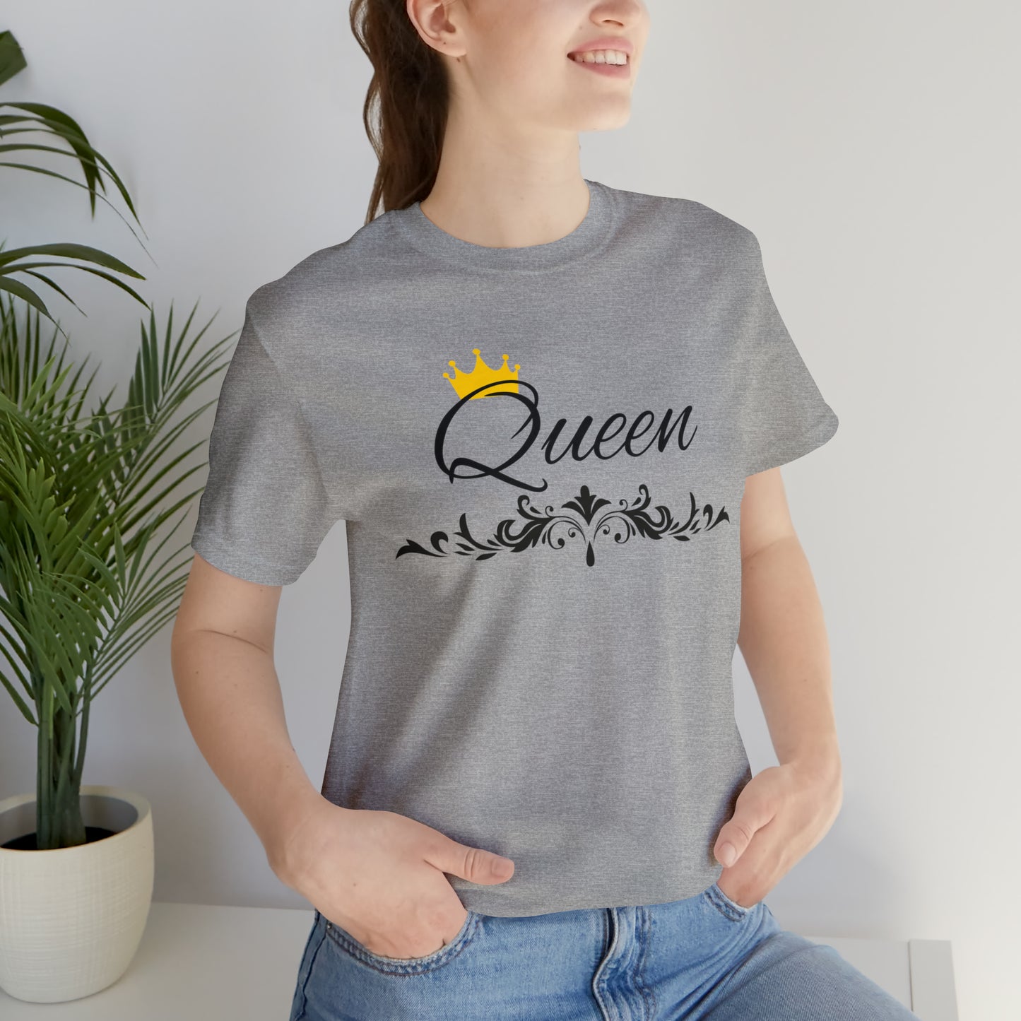 Crowned Queen T-Shirt - Hand-Written Typography