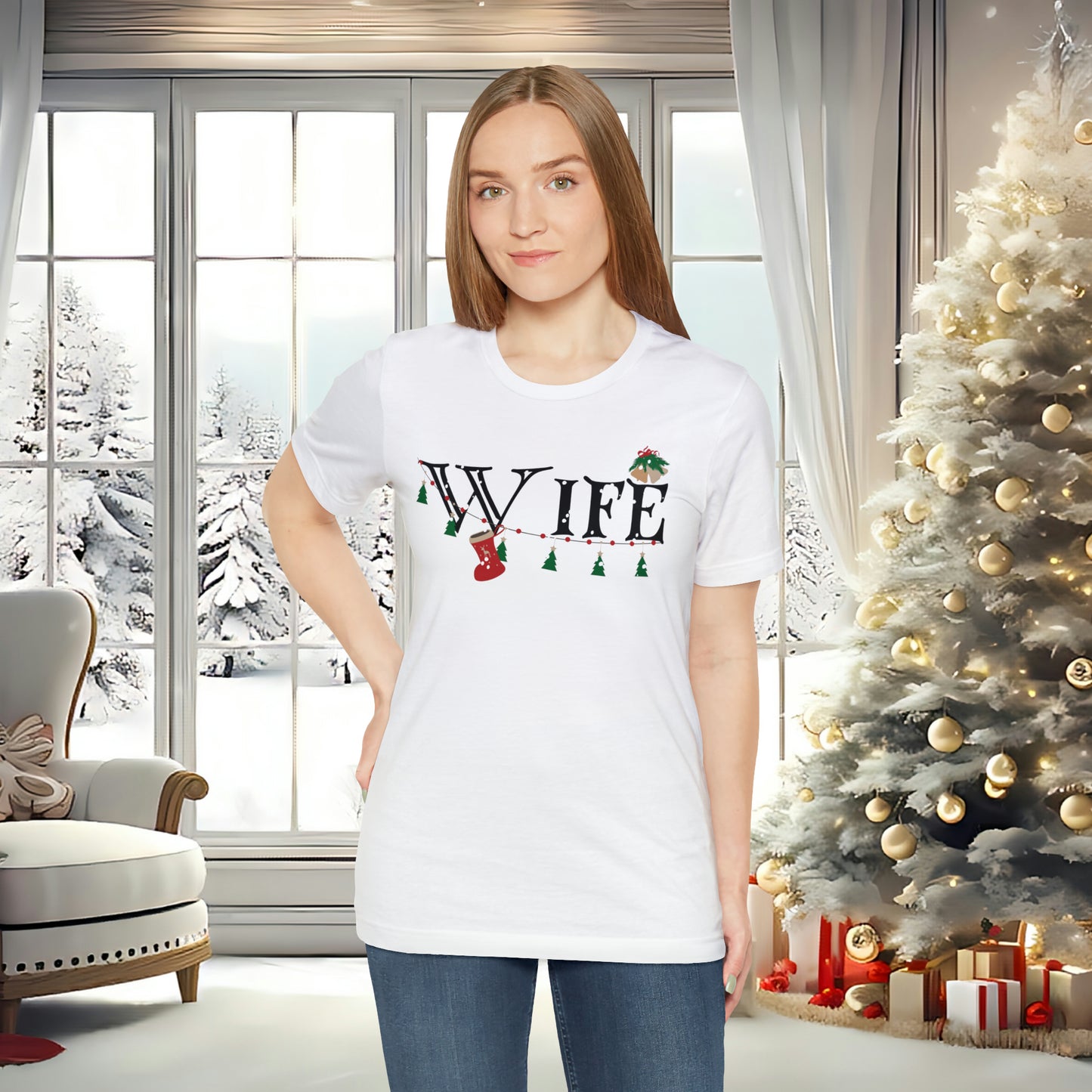 Wife Shirt - Christmas Decor under Snowfall