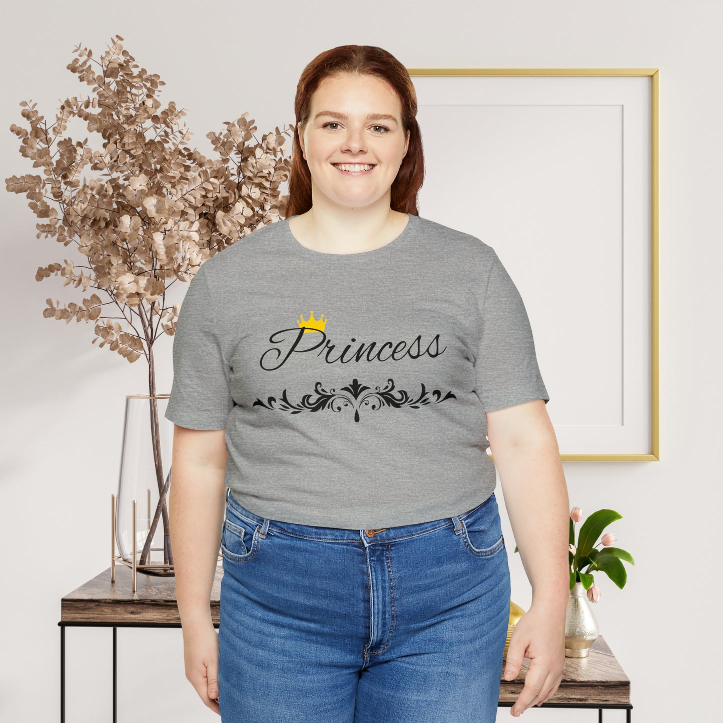 Crowned Princess T-Shirt - Hand-Written Typography