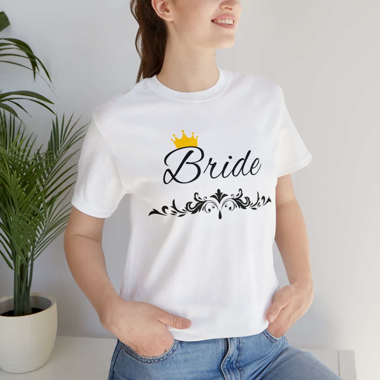 Crowned Bride T-Shirt - Hand-Written Typography