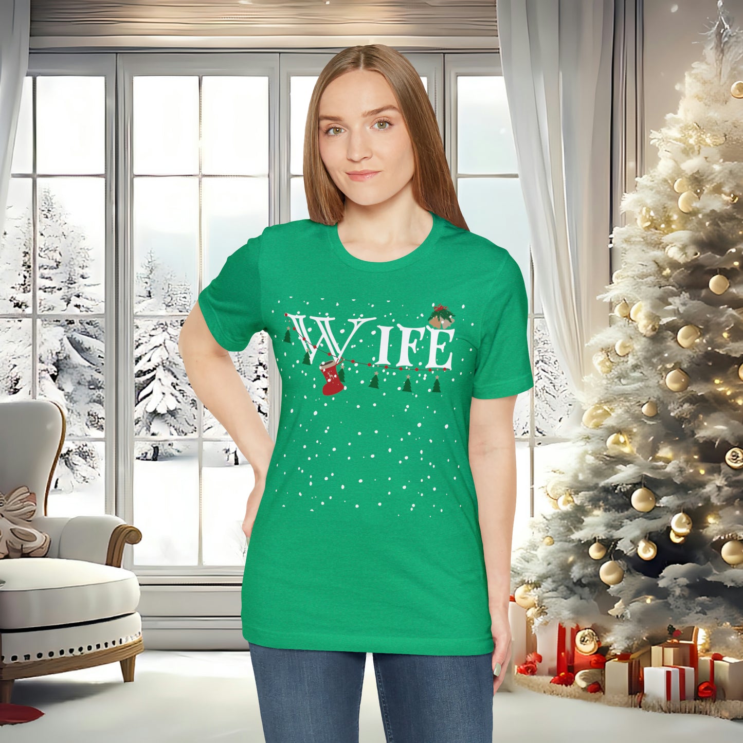 Wife Shirt - Christmas Decor under Snowfall