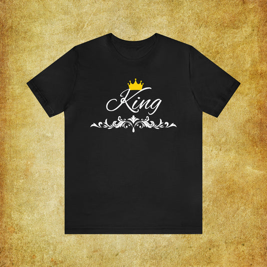 Crowned King T-Shirt - Hand-Written Typography