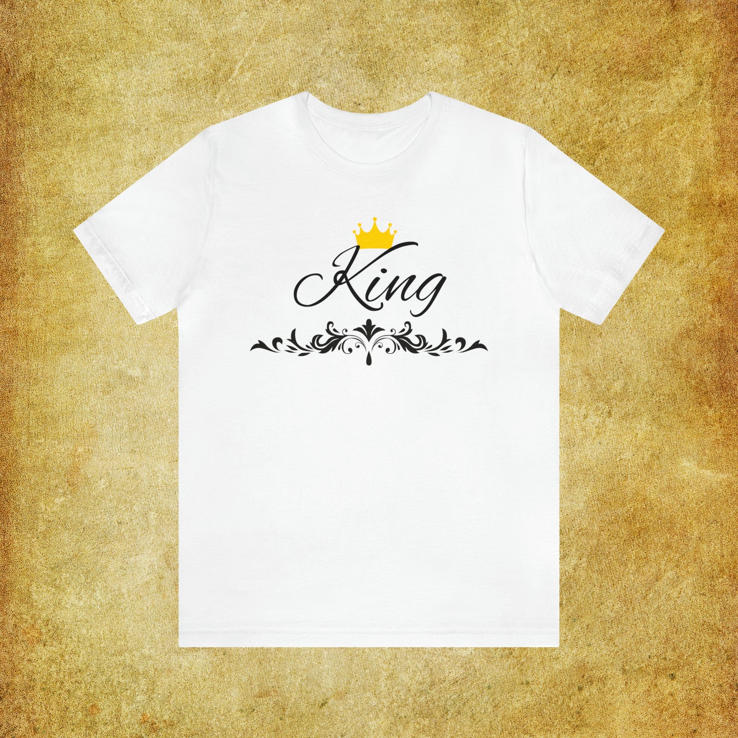 Crowned King T-Shirt - Hand-Written Typography