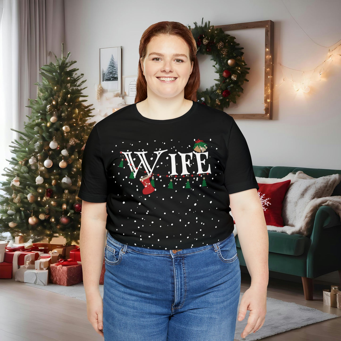 Wife Shirt - Christmas Decor under Snowfall