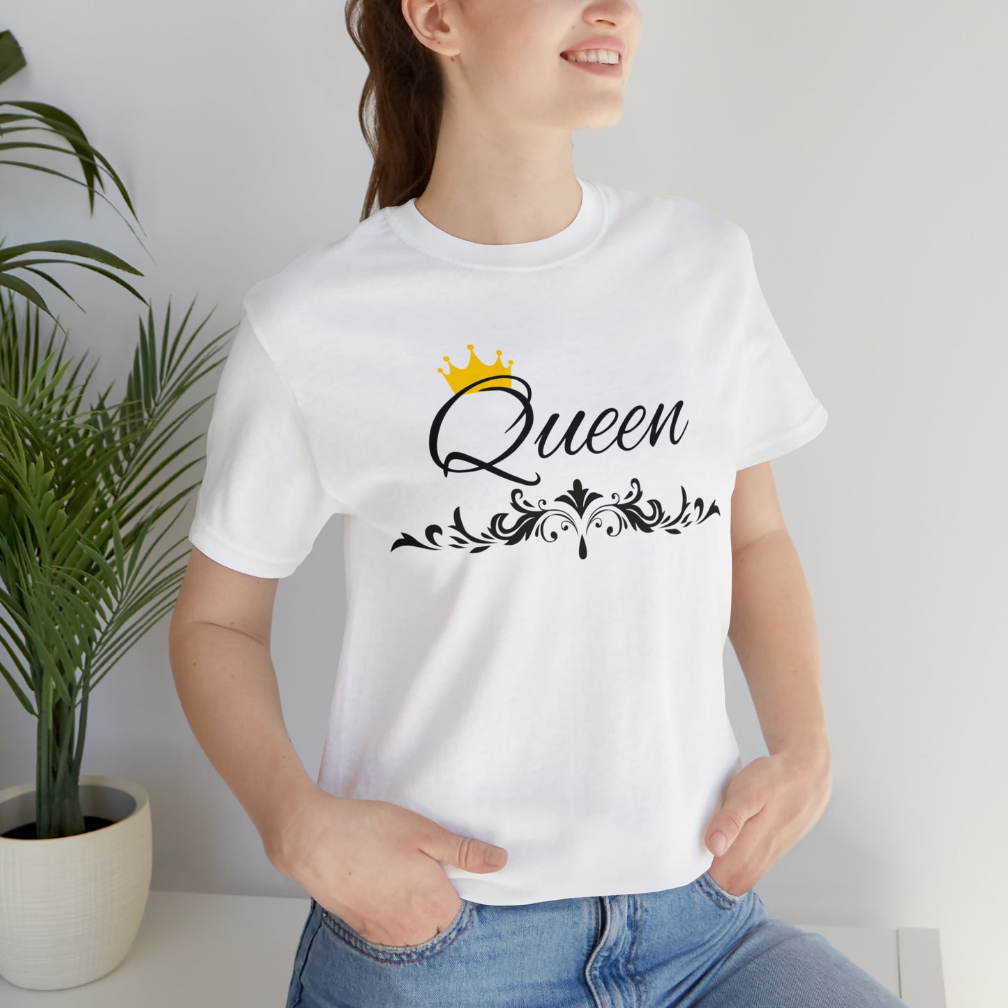 Crowned Queen T-Shirt - Hand-Written Typography