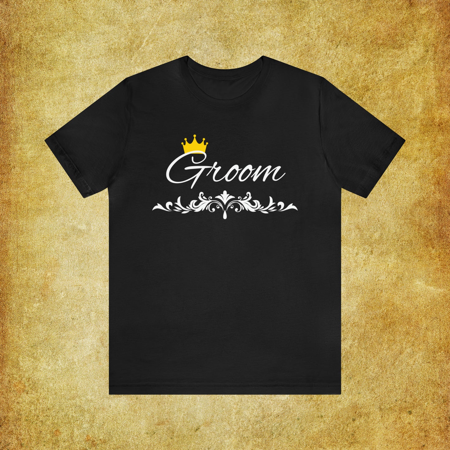 Crowned Groom T-Shirt - Hand-Written Typography