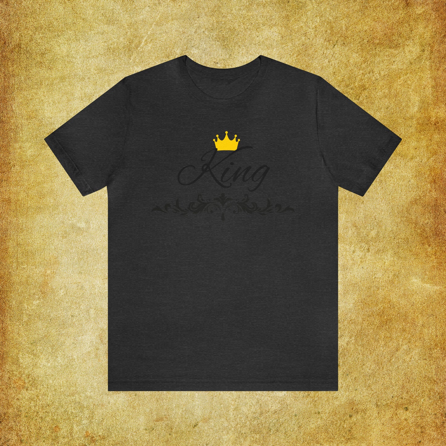 Crowned King T-Shirt - Hand-Written Typography