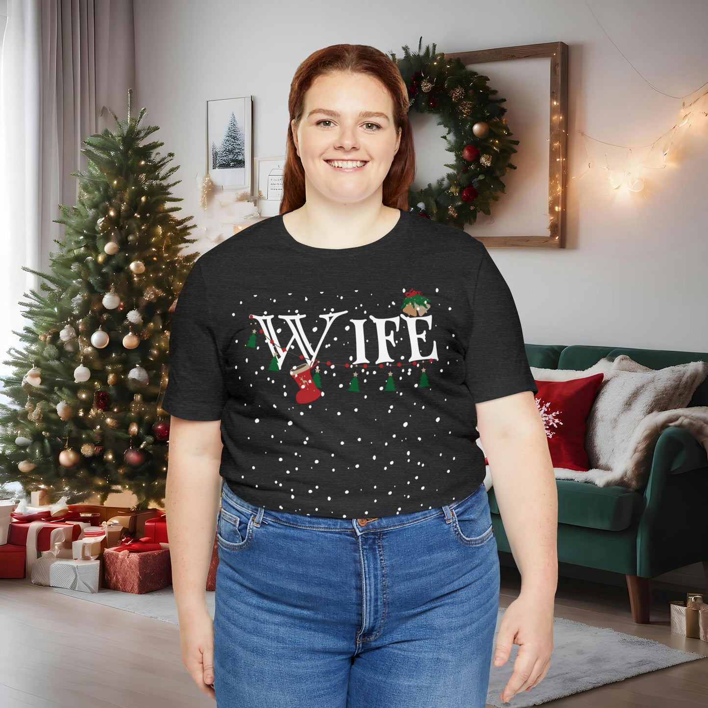 Wife Shirt - Christmas Decor under Snowfall