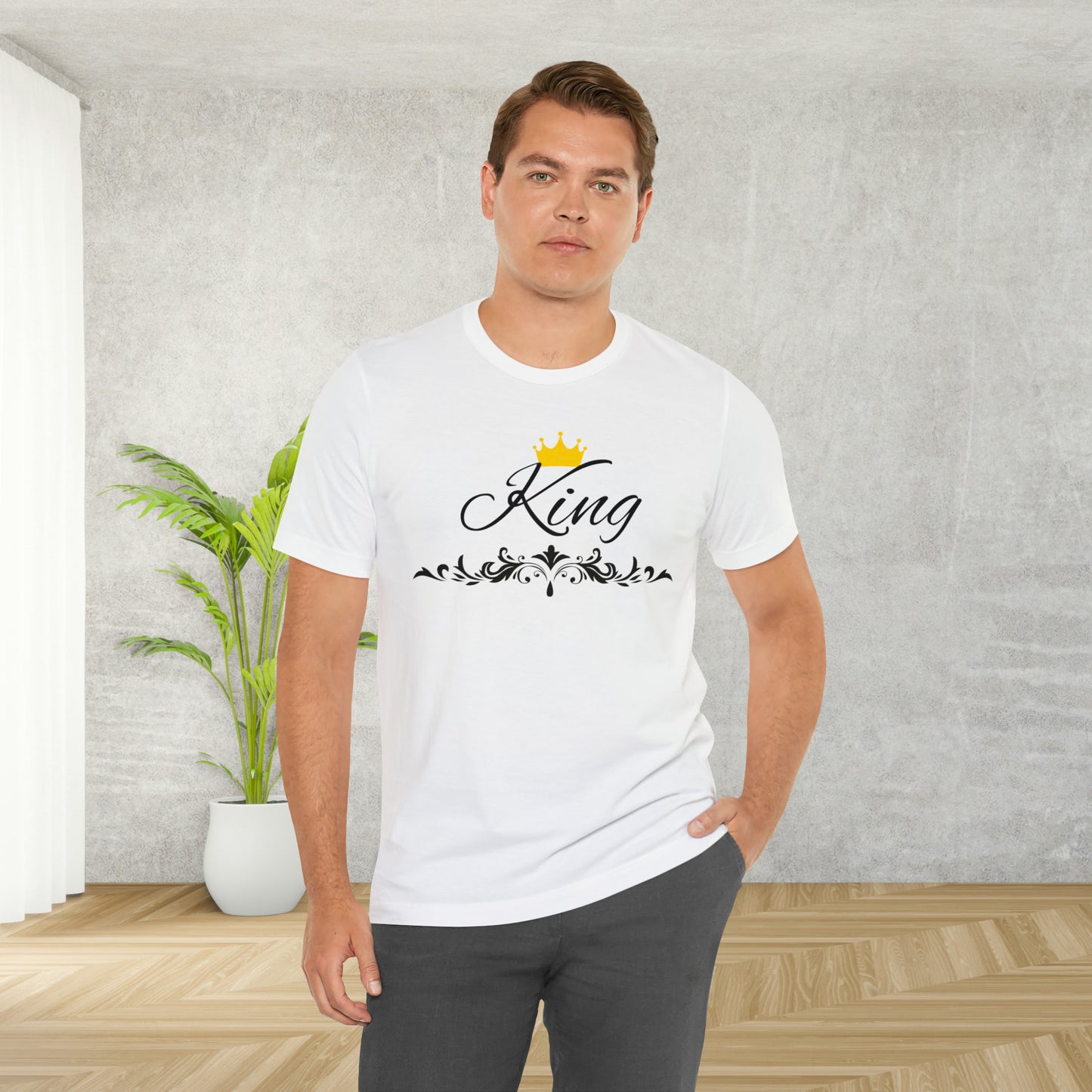 Crowned King T-Shirt - Hand-Written Typography