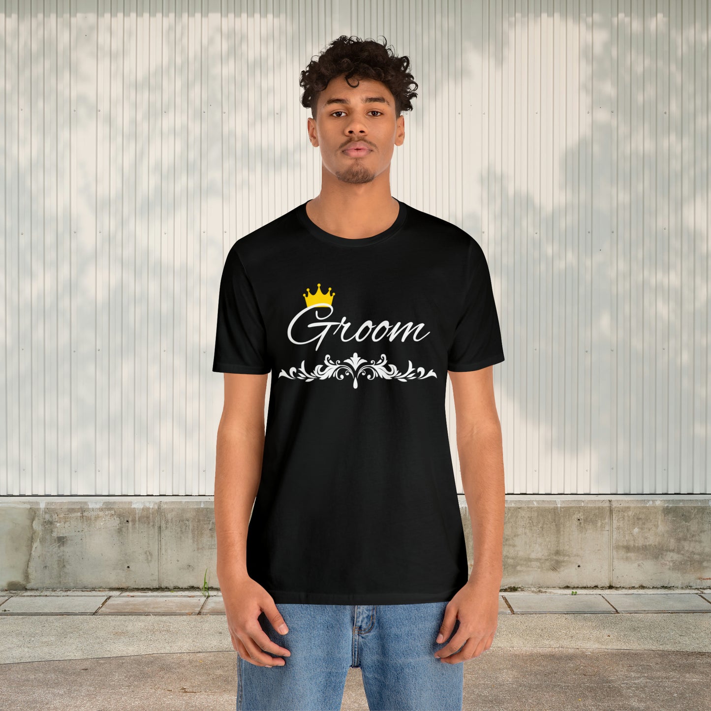 Crowned Groom T-Shirt - Hand-Written Typography