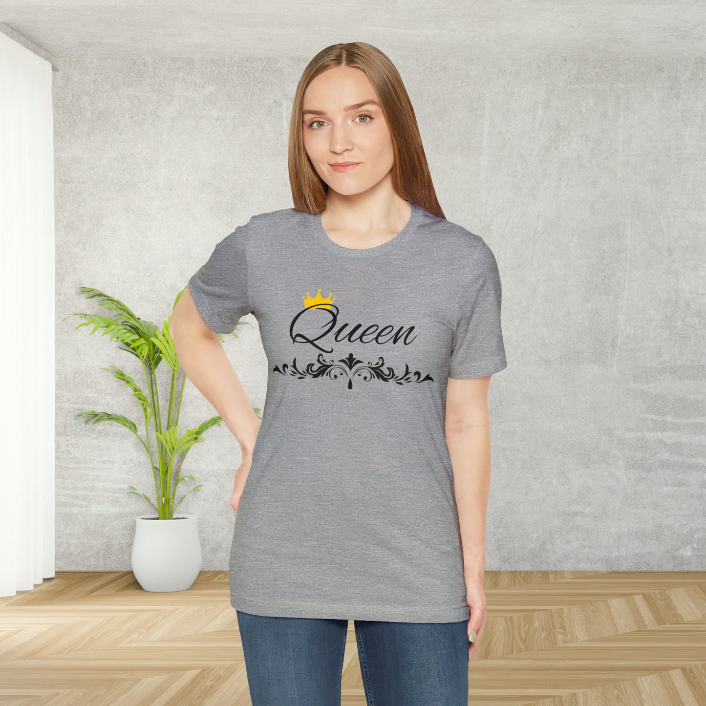 Crowned Queen T-Shirt - Hand-Written Typography