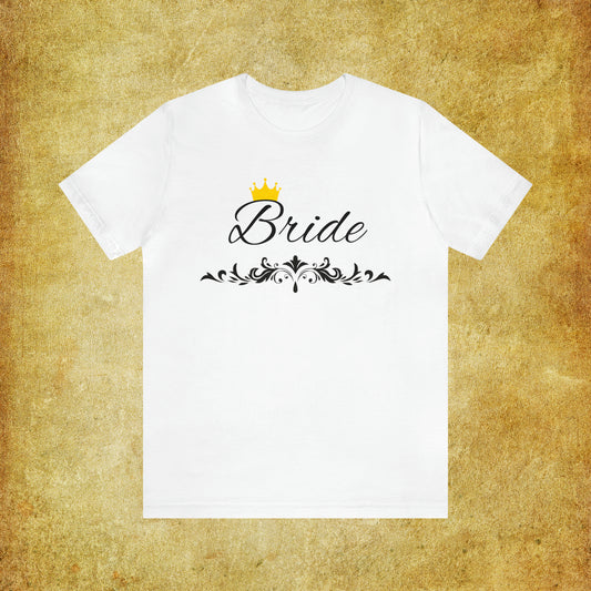 Crowned Bride T-Shirt - Hand-Written Typography