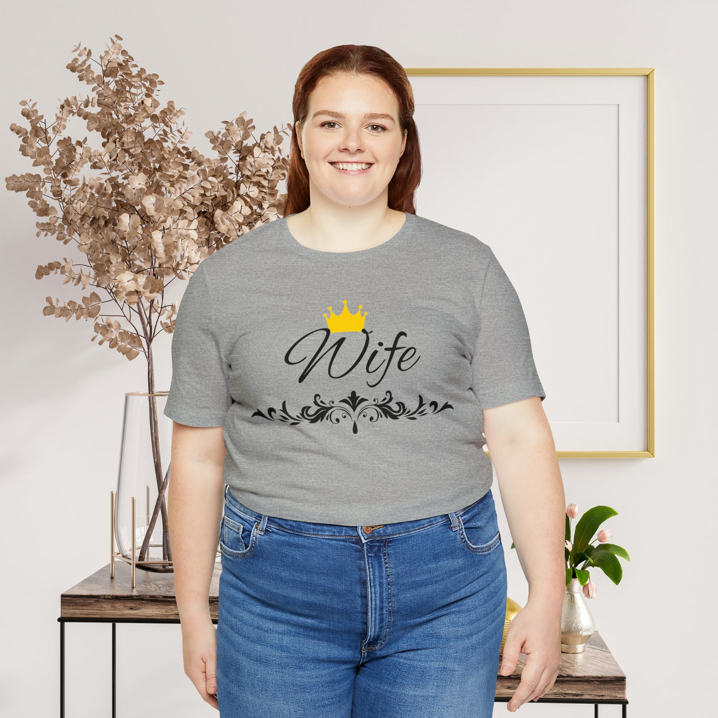 Crowned Wife T-Shirt - Hand-Written Typography