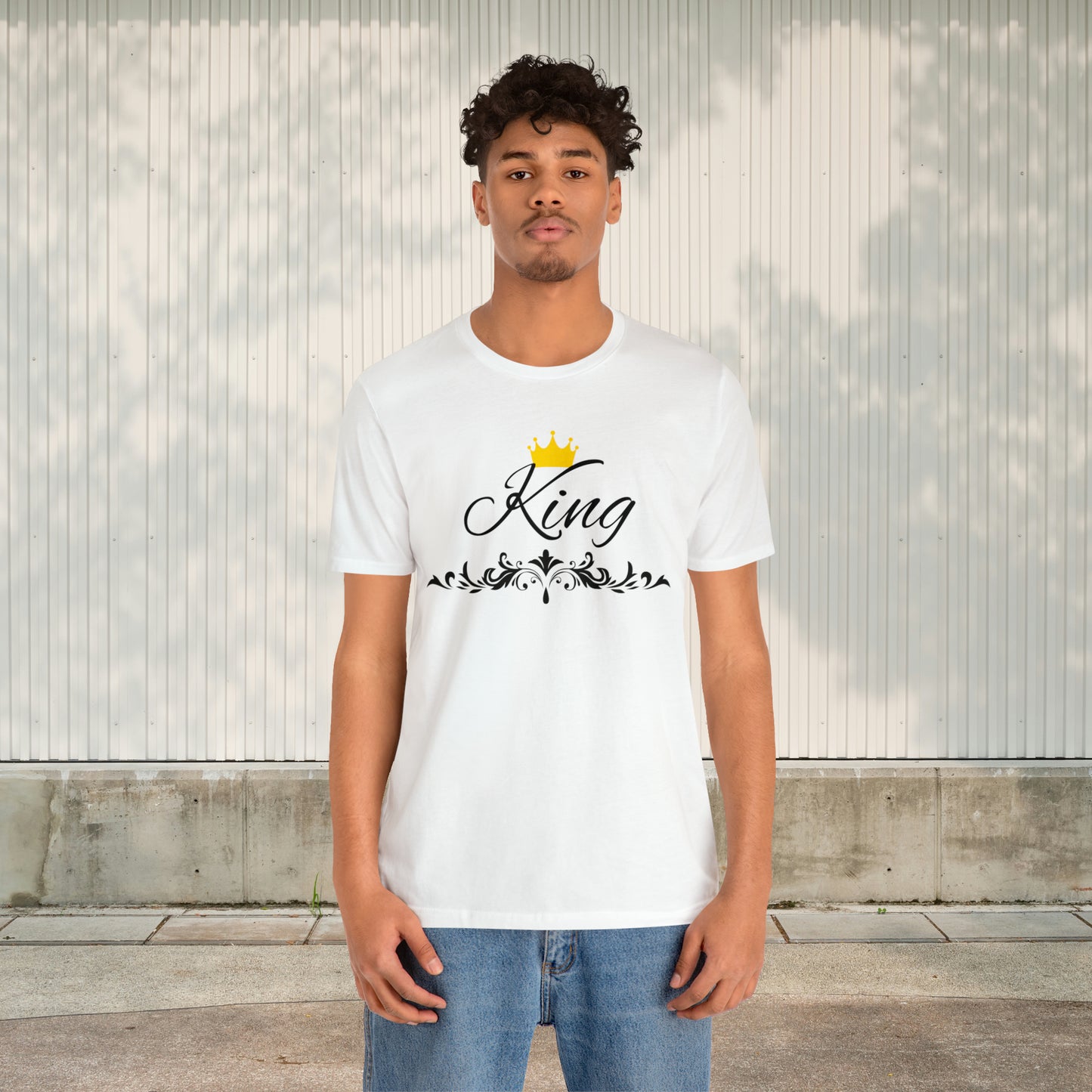 Crowned King T-Shirt - Hand-Written Typography