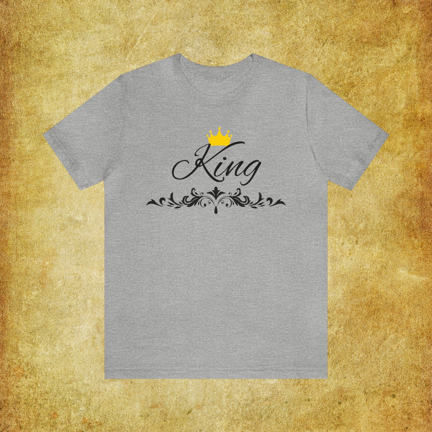 Crowned King T-Shirt - Hand-Written Typography