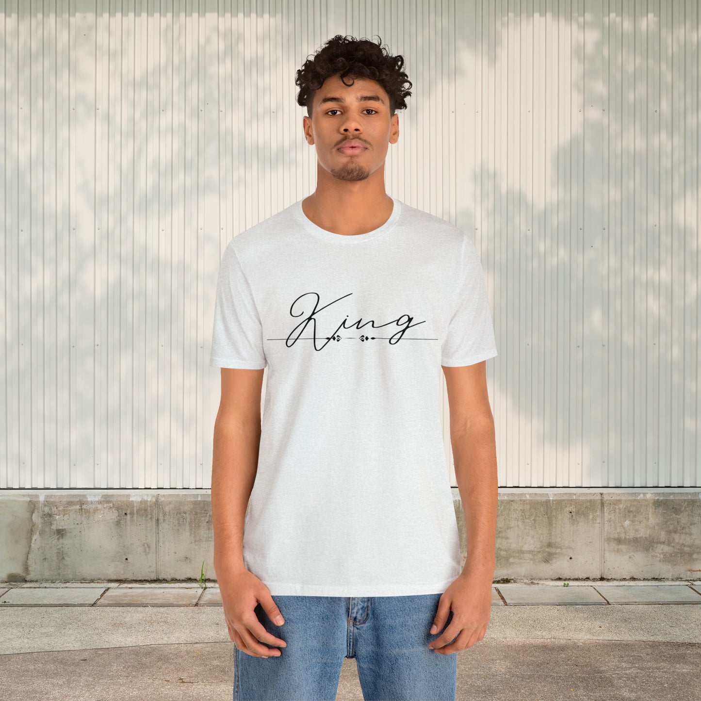 King Shirt ash - Hand-Written Typography