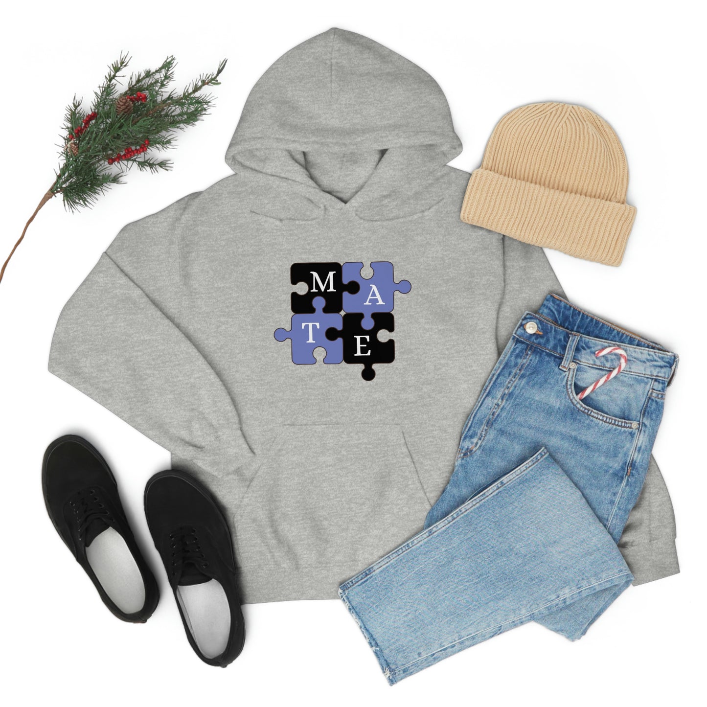 Mate Puzzle (Soul Mate Puzzle) Men's Hoodie