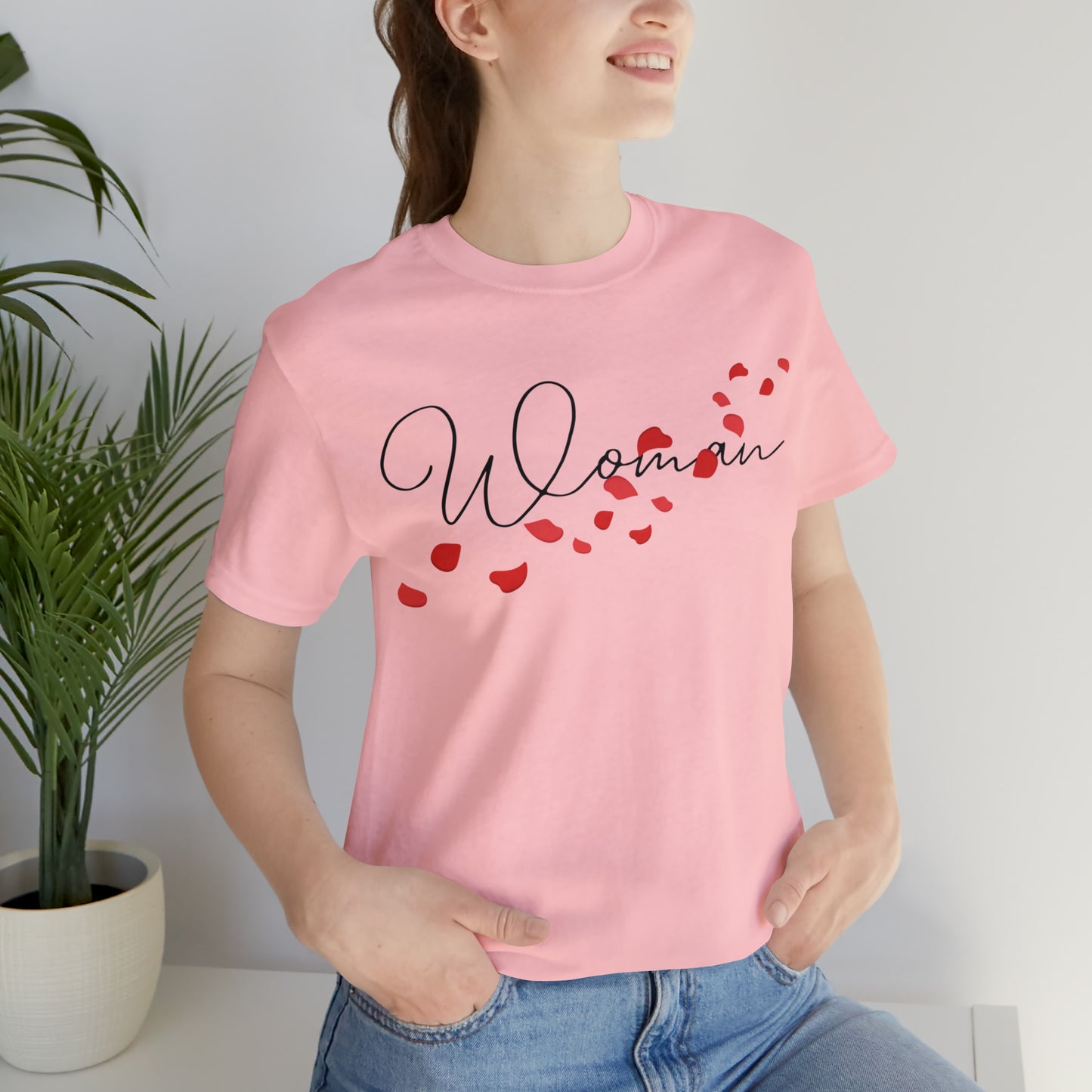 Woman's Hand-Written Typography T-Shirt - Stylish Couple Apparel