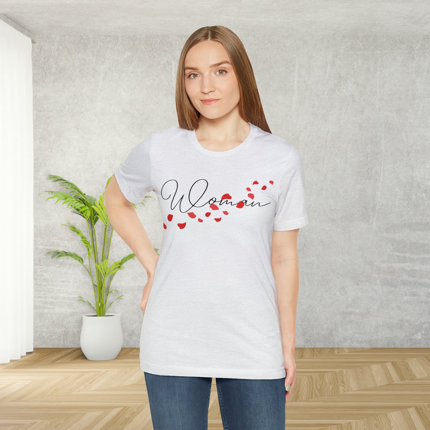 Woman's Hand-Written Typography T-Shirt - Stylish Couple Apparel