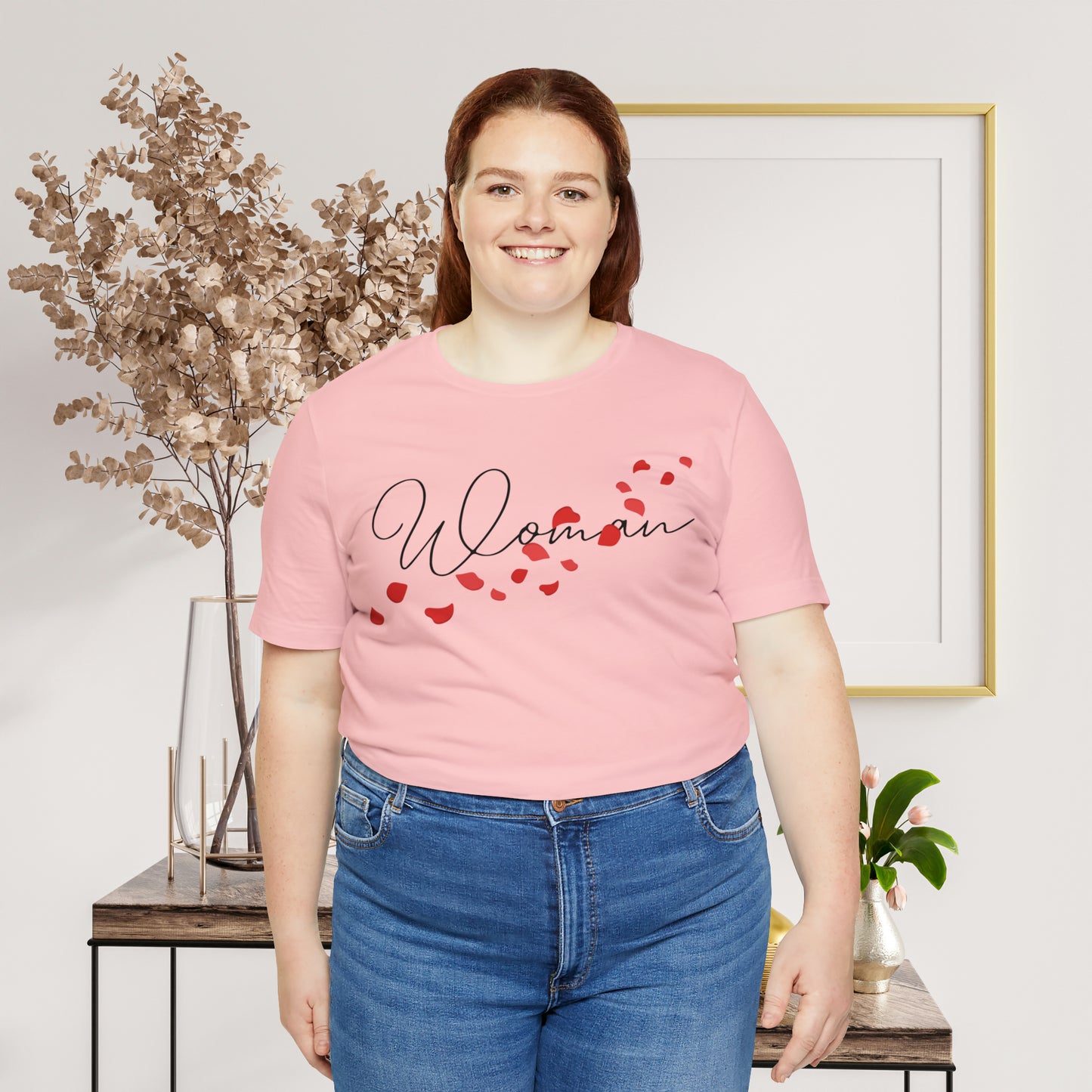 Woman's Hand-Written Typography T-Shirt - Stylish Couple Apparel