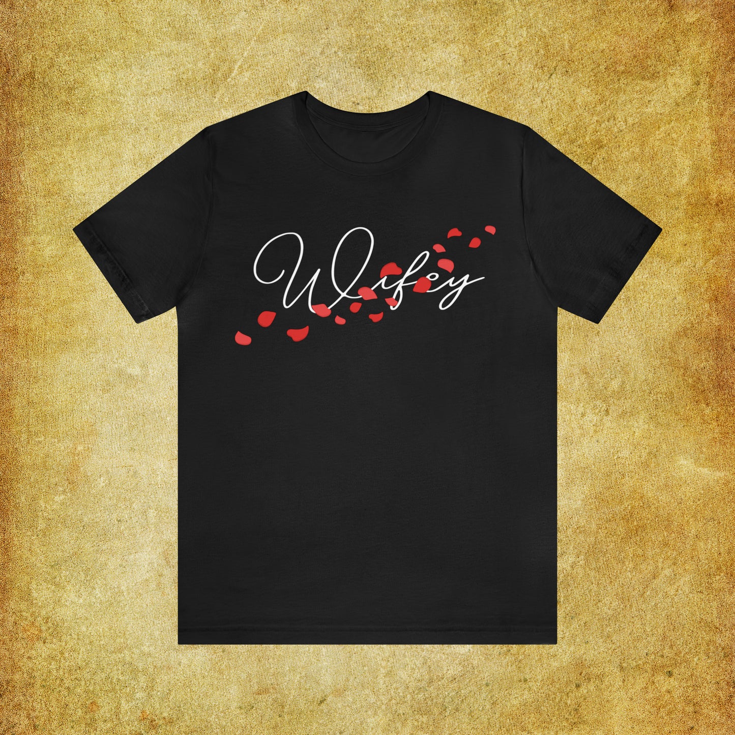 Wifey's Hand-Written Typography T-Shirt - Stylish Couple Apparel