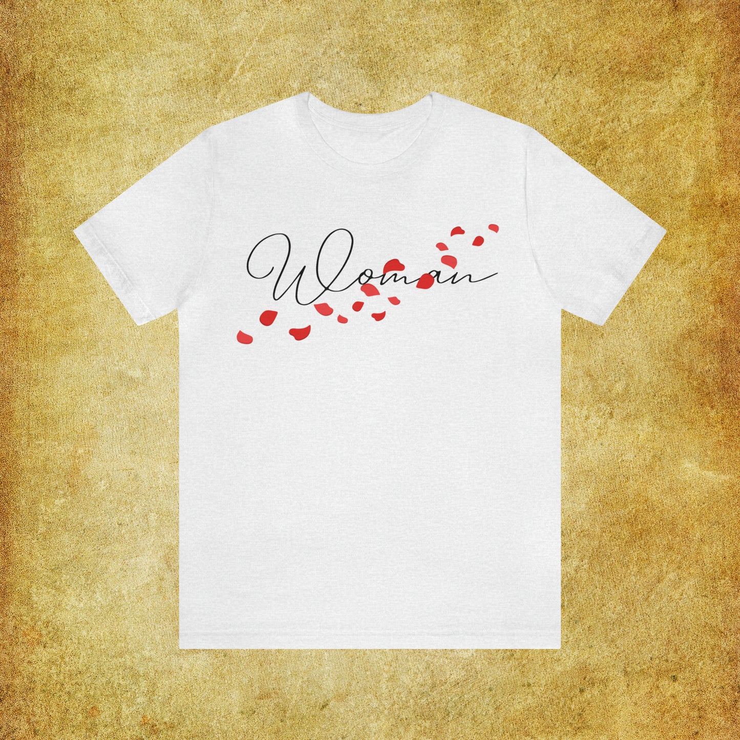 Woman's Hand-Written Typography T-Shirt - Stylish Couple Apparel