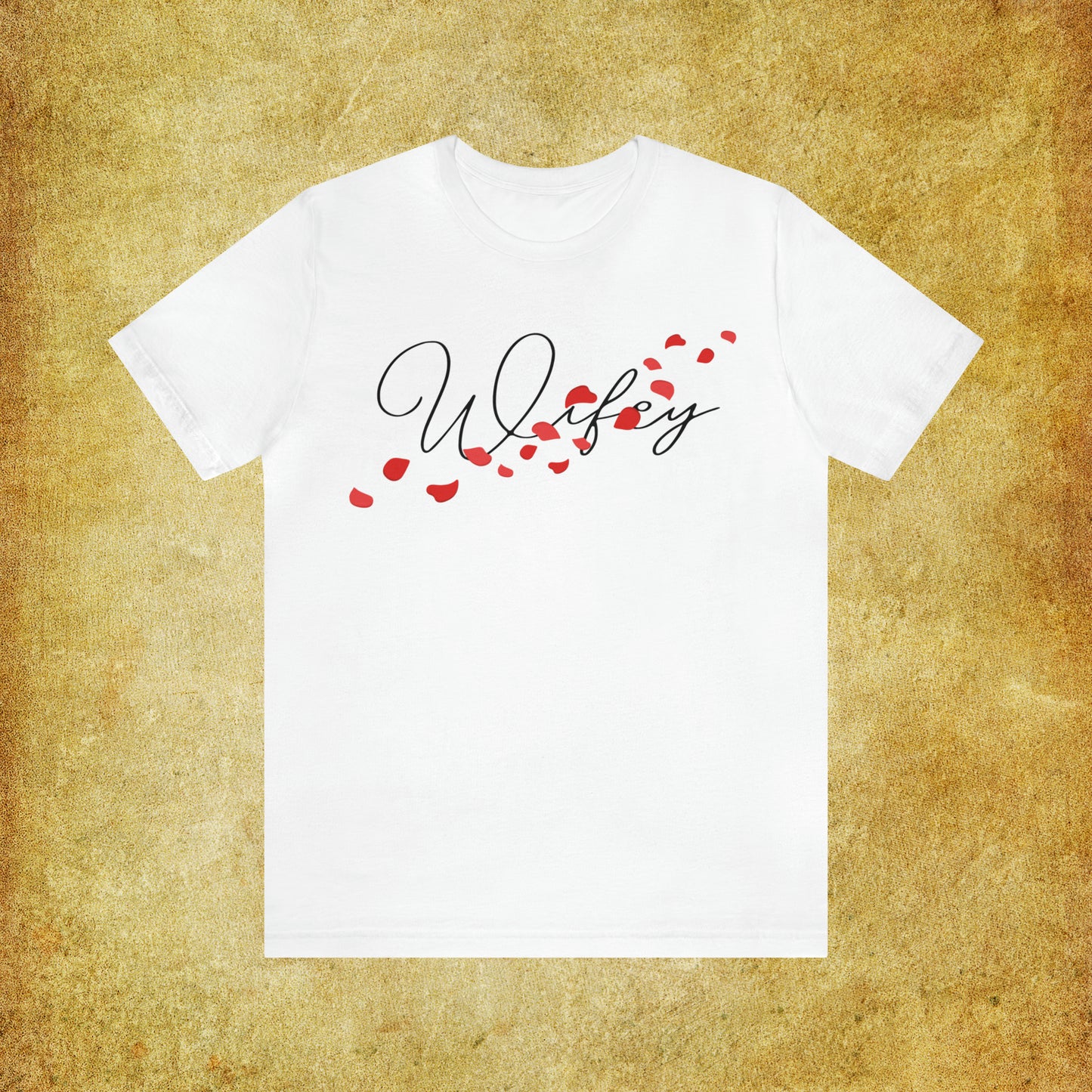 Wifey's Hand-Written Typography T-Shirt - Stylish Couple Apparel