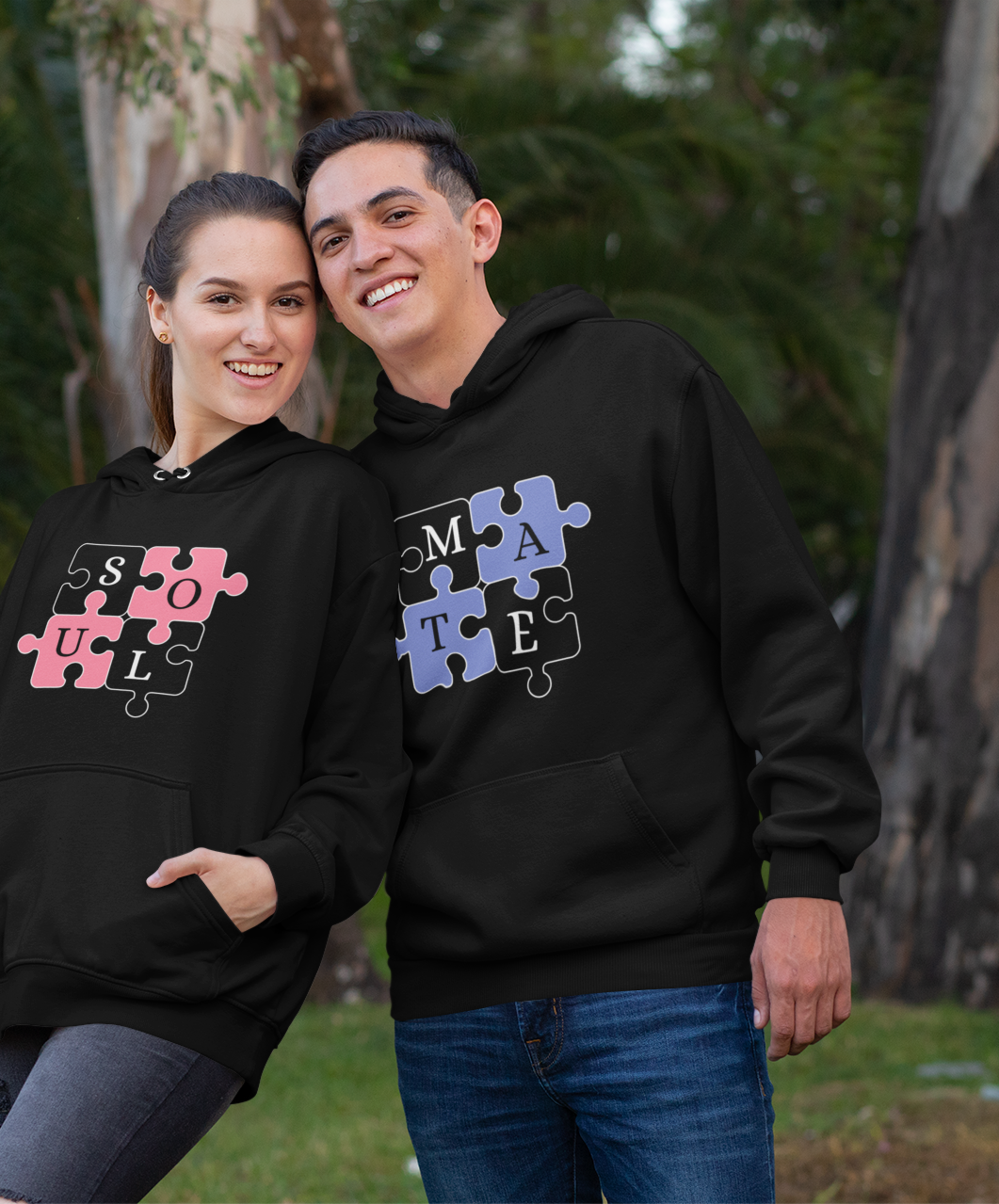 Mate Puzzle (Soul Mate Puzzle) Men's Hoodie