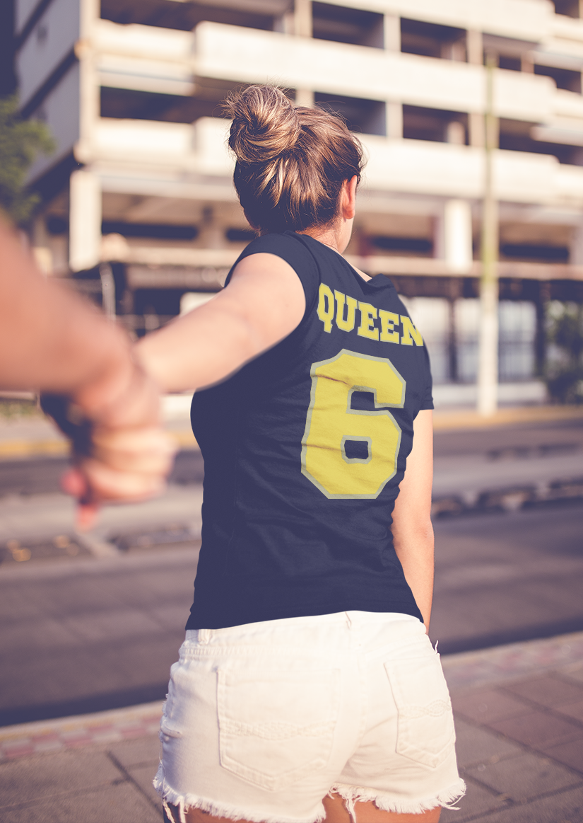 Queen 6 (Sports Design - Front & Back Print) Women's T-Shirt